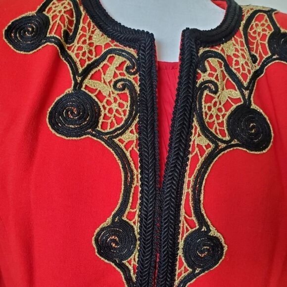 Ann Jiona Dress Blazer Jacket  w/ Embroidery - Picture 3 of 7